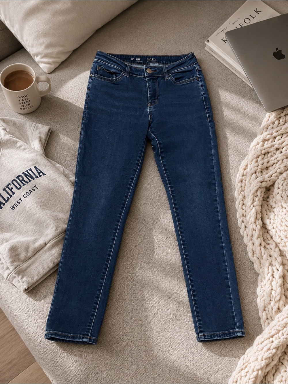 a.n.a Indigo Stretch Skinny Jeggings